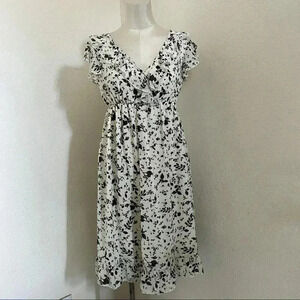 Converse Black and White Floral Midi Dress